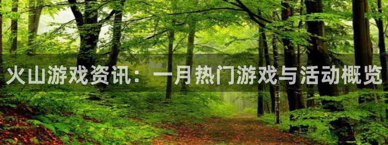 多彩娱乐代理登陆：火山游戏资讯：一月热门游戏与活动概览
