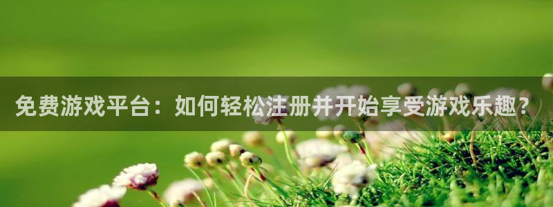 多彩娱乐是什么：免费游戏平台：如何轻松注册并开始享受游戏乐趣