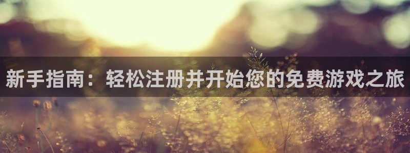 多彩娱乐注册登录：新手指南：轻松注册并开始您的免费游戏之旅